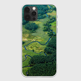 Чехол для iPhone 12 Pro Max с принтом Пейзаж в Рязани, Силикон |  | Тематика изображения на принте: дерево | деревья | лес | леса | лесной | луг | луга | пейзаж | пейзажи | природа | природный | река | реки