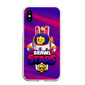 Чехол для iPhone XS Max матовый с принтом ЛУННЫЙ СПРУТ BRAWL STARS в Рязани, Силикон | Область печати: задняя сторона чехла, без боковых панелей | 8 bit | brawl | crow | leon | max | mecha | moon sprout | nani | rogue | sally | spike | sprout | stars | werewolf | wolf | бравл | волк | ворон | заяц | леон | лунный спрут | макс | мортис | нани | оборотень | ребенку | робот | салли 