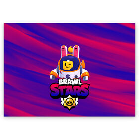 Поздравительная открытка с принтом ЛУННЫЙ СПРУТ BRAWL STARS в Рязани, 100% бумага | плотность бумаги 280 г/м2, матовая, на обратной стороне линовка и место для марки
 | 8 bit | brawl | crow | leon | max | mecha | moon sprout | nani | rogue | sally | spike | sprout | stars | werewolf | wolf | бравл | волк | ворон | заяц | леон | лунный спрут | макс | мортис | нани | оборотень | ребенку | робот | салли 