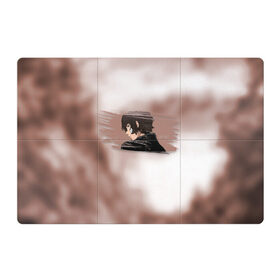 Магнитный плакат 3Х2 с принтом Дазай Осаму в Рязани, Полимерный материал с магнитным слоем | 6 деталей размером 9*9 см | Тематика изображения на принте: bungou stray dogs | dazai | osamu | бродячие псы | великий | дазай | осаму