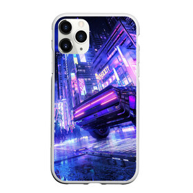 Чехол для iPhone 11 Pro матовый с принтом Cyberpunk city в Рязани, Силикон |  | art | city | cyber | cyberpunk | japan | lights | lines | neon | punk | арт | город | кибер | киберпанк | япония