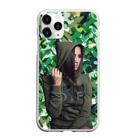 Чехол для iPhone 11 Pro Max матовый с принтом Ольга Бузова в Рязани, Силикон |  | camouflage | celebrity | eyes | face | girl | lips | star | view | взгляд | глаза | губы | девушка | звезда | знаменитость | камуфляж | лицо