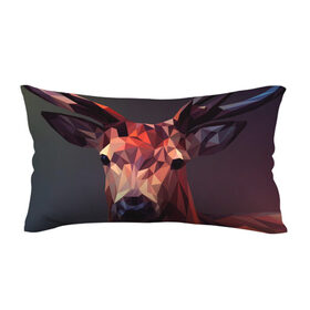 Подушка 3D антистресс с принтом Абстракция оленя в Рязани, наволочка — 100% полиэстер, наполнитель — вспененный полистирол | состоит из подушки и наволочки на молнии | абстракция оленя | арт | животное | олень | полигональный рисунок