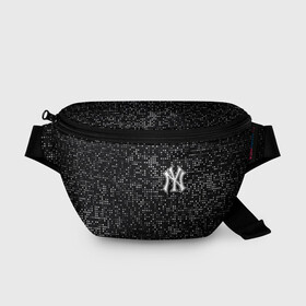 Поясная сумка 3D с принтом New York Yankees в Рязани, 100% полиэстер | плотная ткань, ремень с регулируемой длиной, внутри несколько карманов для мелочей, основное отделение и карман с обратной стороны сумки застегиваются на молнию | baseball | fashion | game | glitch | new york | sport | бейсбол | игра | мода | нью йорк | спорт