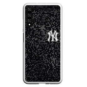 Чехол для Honor 20 с принтом New York Yankees в Рязани, Силикон | Область печати: задняя сторона чехла, без боковых панелей | Тематика изображения на принте: baseball | fashion | game | glitch | new york | sport | бейсбол | игра | мода | нью йорк | спорт