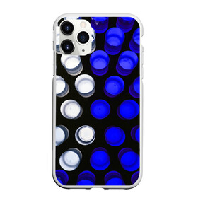 Чехол для iPhone 11 Pro матовый с принтом GGGelt в Рязани, Силикон |  | abstraction | blue | circles | light | shapes | white | абстракция | белый | круги | свет | синий | формы