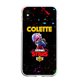 Чехол для iPhone XS Max матовый с принтом BRAWL STARS COLETTE. в Рязани, Силикон | Область печати: задняя сторона чехла, без боковых панелей | Тематика изображения на принте: 8 bit | brawl stars | colette | crow | gale | leon | max | mecha | mecha crow | mr.p | sally leon | shark | tara | virus 8 bit | werewolf leon | акула | берли | бравл старс | ворон | коллет | макс | оборотень