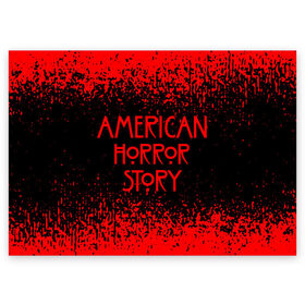 Поздравительная открытка с принтом American Horror Story. в Рязани, 100% бумага | плотность бумаги 280 г/м2, матовая, на обратной стороне линовка и место для марки
 | 