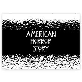 Поздравительная открытка с принтом American Horror Story. в Рязани, 100% бумага | плотность бумаги 280 г/м2, матовая, на обратной стороне линовка и место для марки
 | Тематика изображения на принте: american horror story | netflix | американ хоррор стори | американская история ужасов | драма | загадочные события | кино | мини сериал | нетфликс | очень странные дела | сериалы | триллер | ужасы | фантастика