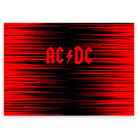 Поздравительная открытка с принтом AC/DC. в Рязани, 100% бумага | плотность бумаги 280 г/м2, матовая, на обратной стороне линовка и место для марки
 | ac dc | music | rock | австралийская рок группа | ас дс | асдс | блюз рок | музыка | переменный ток постоянный ток | рок | рок н ролл | хард рок | эй си ди си