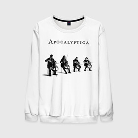 Мужской свитшот 3D с принтом Apocalyptica в Рязани, 100% полиэстер с мягким внутренним слоем | круглый вырез горловины, мягкая резинка на манжетах и поясе, свободная посадка по фигуре | Тематика изображения на принте: apocalyptica | eicca toppinen | finland | heavy | helsenki | metall | metallica | mikko sirn | paavo ltjnen | perttu kivilaakso | rock | апоклиптика | виолончель | рок | симфонический рок | финляндия | эйкка топпинен