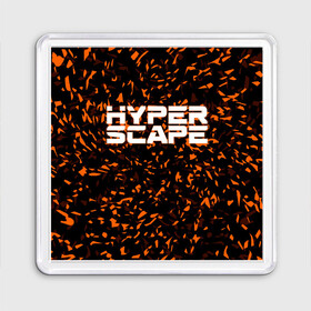 Магнит 55*55 с принтом Hyper Scape. в Рязани, Пластик | Размер: 65*65 мм; Размер печати: 55*55 мм | esport | games | hyper scape | twitch | игроки | игролюбители | игроманы | игры | киберспорт | королевская битва | корона | твич | хупер скайп | хупер скайпе