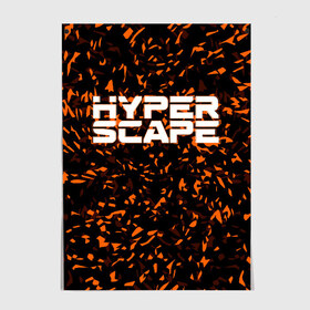 Постер с принтом Hyper Scape. в Рязани, 100% бумага
 | бумага, плотность 150 мг. Матовая, но за счет высокого коэффициента гладкости имеет небольшой блеск и дает на свету блики, но в отличии от глянцевой бумаги не покрыта лаком | esport | games | hyper scape | twitch | игроки | игролюбители | игроманы | игры | киберспорт | королевская битва | корона | твич | хупер скайп | хупер скайпе