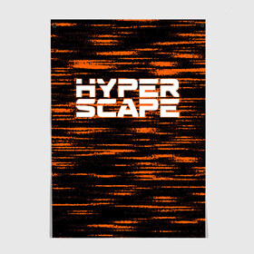 Постер с принтом Hyper Scape. в Рязани, 100% бумага
 | бумага, плотность 150 мг. Матовая, но за счет высокого коэффициента гладкости имеет небольшой блеск и дает на свету блики, но в отличии от глянцевой бумаги не покрыта лаком | esport | games | hyper scape | twitch | игроки | игролюбители | игроманы | игры | киберспорт | королевская битва | корона | твич | хупер скайп | хупер скайпе