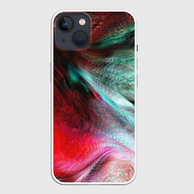 Чехол для iPhone 13 с принтом Roflex в Рязани,  |  | abstraction | colorful | light | lines | patterns | red | spots | абстракция | красный | линии | пятна | разноцветный | свет | узоры