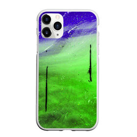 Чехол для iPhone 11 Pro Max матовый с принтом GreenFer в Рязани, Силикон |  | abstraction | art | blue | green | paint | stains | абстракция | арт | зелёный | краска | разводы | синий