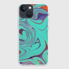 Чехол для iPhone 13 mini с принтом Olimpius в Рязани,  |  | abstraction | colorful | mixing | paint | stains | абстракция | краска | разводы | разноцветный | смешивание