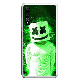 Чехол для Honor 20 с принтом MARSHMELLO в Рязани, Силикон | Область печати: задняя сторона чехла, без боковых панелей | fortnite | marshmallo | marshmallow | marshmello | marshmellow | маршмелло | маршмеллоу | розы | фортнайт