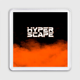 Магнит 55*55 с принтом Hyper Scape. в Рязани, Пластик | Размер: 65*65 мм; Размер печати: 55*55 мм | esport | games | hyper scape | twitch | игроки | игролюбители | игроманы | игры | киберспорт | королевская битва | корона | твич | хупер скайп | хупер скайпе