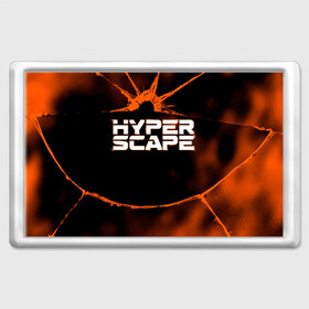 Магнит 45*70 с принтом Hyper Scape. в Рязани, Пластик | Размер: 78*52 мм; Размер печати: 70*45 | esport | games | hyper scape | twitch | игроки | игролюбители | игроманы | игры | киберспорт | королевская битва | корона | твич | хупер скайп | хупер скайпе