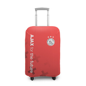 Чехол для чемодана 3D с принтом Ajax Amsterdam в Рязани, 86% полиэфир, 14% спандекс | двустороннее нанесение принта, прорези для ручек и колес | ajax | fc ajax | аякс | фк аякс | футбол