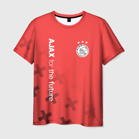 Мужская футболка 3D с принтом Ajax Amsterdam в Рязани, 100% полиэфир | прямой крой, круглый вырез горловины, длина до линии бедер | ajax | fc ajax | аякс | фк аякс | футбол