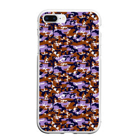 Чехол для iPhone 7Plus/8 Plus матовый с принтом Camouflage for men в Рязани, Силикон | Область печати: задняя сторона чехла, без боковых панелей | Тематика изображения на принте: boys | military | pattern | абстракция | армия | брызги | военный | войска | волны | краски | маскировка | милитари | мужчинам | небесный | орнамент | паттерн | пацанские | пятна | пятнистый | разноцветные