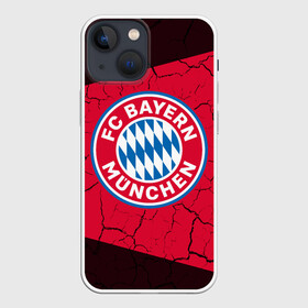 Чехол для iPhone 13 mini с принтом FC BAYERN   БАВАРИЯ в Рязани,  |  | bayern | club | fc | footbal | logo | бавария | знак | клуб | лого | логотип | логотипы | символ | символы | форма | футбол | футбольная | футбольный