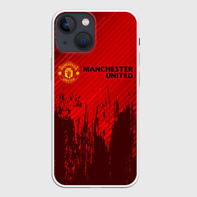 Чехол для iPhone 13 mini с принтом MANCHESTER UNITED в Рязани,  |  | club | footbal | logo | manchester | united | знак | клуб | лого | логотип | логотипы | манчестер | символ | символы | форма | футбол | футбольная | футбольный | юнайтед