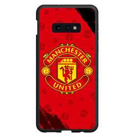 Чехол для Samsung S10E с принтом MANCHESTER UNITED в Рязани, Силикон | Область печати: задняя сторона чехла, без боковых панелей | club | footbal | logo | manchester | united | знак | клуб | лого | логотип | логотипы | манчестер | символ | символы | форма | футбол | футбольная | футбольный | юнайтед