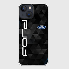Чехол для iPhone 13 mini с принтом FORD в Рязани,  |  | Тематика изображения на принте: ford | авто | автомобиль | логотип | марка | машина | надпись | текстура | форд