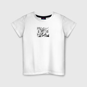 Детская футболка хлопок с принтом Jojos Bizarre Adventure Dio в Рязани, 100% хлопок | круглый вырез горловины, полуприлегающий силуэт, длина до линии бедер | 