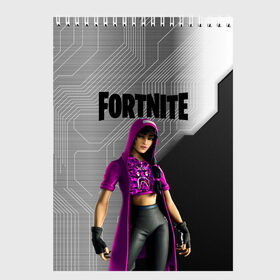 Скетчбук с принтом FORTNITE ФОРТНАЙТ 2021 в Рязани, 100% бумага
 | 48 листов, плотность листов — 100 г/м2, плотность картонной обложки — 250 г/м2. Листы скреплены сверху удобной пружинной спиралью | Тематика изображения на принте: 2019 | battle royale | chapter 2 | epic games | fortnite | game | season x | zombie | зомби | фортнайт