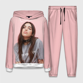 Женский костюм 3D (с толстовкой) с принтом Dua Lipa в Рязани,  |  | dua lipa | model | music | девушка | дуа липа | модель | музыка