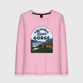 Женский лонгслив хлопок с принтом Columbia river gorge в Рязани, 100% хлопок |  | dc | district | forest | landscape | retro | souvenir | usa | vintage | washington | америка | вашингтон | винтаж | горы | колумбийская | колумбия | лес | округ | открытка | парус | пейзаж | река | ретро | речка | северная | сувенир