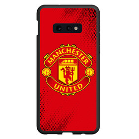 Чехол для Samsung S10E с принтом MANCHESTER UNITED в Рязани, Силикон | Область печати: задняя сторона чехла, без боковых панелей | club | footbal | logo | manchester | united | знак | клуб | лого | логотип | логотипы | манчестер | символ | символы | форма | футбол | футбольная | футбольный | юнайтед