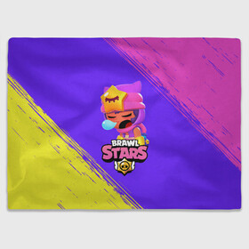 Плед 3D с принтом BRAWL STARS SANDY / СЭНДИ в Рязани, 100% полиэстер | закругленные углы, все края обработаны. Ткань не мнется и не растягивается | 8 bit | 8бит | brawl | cnfhc | crow | hfdk | leon | logo | sandy | skull | spike | stars | бравл | бравла | браво | игра | игры | икфцд | кроу | леон | лого | логотип | символ | спайк | старс | старса | сэнди | череп | ыефкы