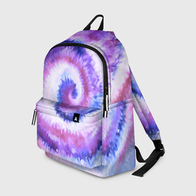 Рюкзак 3D с принтом TIE-DYE PURPLE в Рязани, 100% полиэстер | лямки с регулируемой длиной, сверху петелька, чтобы рюкзак можно было повесить на вешалку. Основное отделение закрывается на молнию, как и внешний карман. Внутри два дополнительных кармана, один из которых закрывается на молнию. По бокам два дополнительных кармашка | dye | multicolor | tie | trend | акварель | брызги | градиент | дай | колор | краски | красочная | мульти | потёки | пятна | радуга | радужная | тай | тайдай | текстура | тренд | хиппи