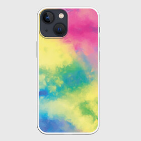 Чехол для iPhone 13 mini с принтом Tie Dye в Рязани,  |  | dye | multicolor | tie | trend | акварель | брызги | градиент | дай | колор | краски | красочная | мульти | потёки | пятна | радуга | радужная | тай | тайдай | текстура | тренд | хиппи