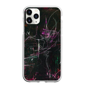 Чехол для iPhone 11 Pro матовый с принтом Doter в Рязани, Силикон |  | Тематика изображения на принте: abstraction | lines | paint | spots | stains | абстракция | краска | линии | пятна | разводы