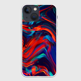 Чехол для iPhone 13 mini с принтом Абстракция краски в Рязани,  |  | abstract | art | color | digital | fluid | grunge | абстракция | арт | брызки | гранж | краска | пятна | разводы | стекло | цвет | цветной | цифровой