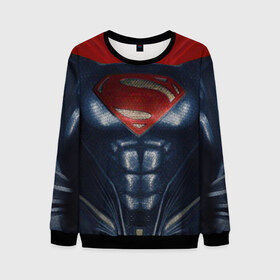 Мужской свитшот 3D+ с принтом Супермен в Рязани, 100% полиэстер с мягким внутренним слоем | круглый вырез горловины, мягкая резинка на манжетах и поясе, свободная посадка по фигуре | Тематика изображения на принте: dc | halloween | superman |  wbillegal | дс | комикс | костюм | костюм супермена | супермен | хэлл