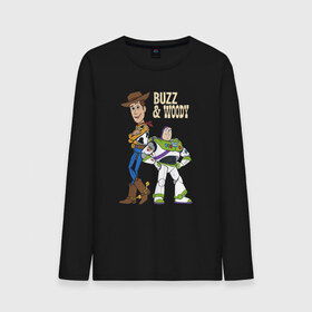 Мужской лонгслив хлопок с принтом Buzz&Woody в Рязани, 100% хлопок |  | buzz lightyear | disney | pixar | toy story | vdkimel | woody | базз лайтер | вуди | дисней | история игрушек | пиксар