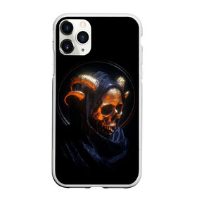 Чехол для iPhone 11 Pro Max матовый с принтом Golden skull | 1.1 в Рязани, Силикон |  | cool | cyborg | decoration | fashion | fear | ghost | halloween | head | horror | robot | skeleton | skull | technology | голова | киборг | круто | мода | призрак | робот | скелет | технологии | ужас | украшение | хеллоуин | череп