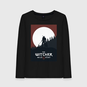 Женский лонгслив хлопок с принтом The Witcher, Wild Hunt, Геральд, Ведьмак. в Рязани, 100% хлопок |  | the witcher | wild hunt | ведьмак. | геральд