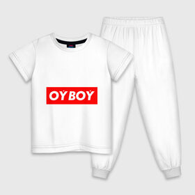 Детская пижама хлопок с принтом oyboy в Рязани, 100% хлопок |  брюки и футболка прямого кроя, без карманов, на брюках мягкая резинка на поясе и по низу штанин
 | казахи | ойбой | сабуров | чбд | что было дальше | щербаков | юмор