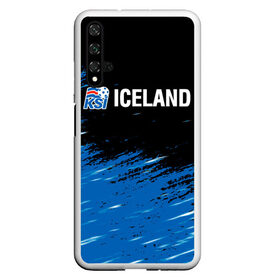 Чехол для Honor 20 с принтом KSI ICELAND. в Рязани, Силикон | Область печати: задняя сторона чехла, без боковых панелей | Тематика изображения на принте: 2019 | 2020 | fc | football | iceland | ksi | sport | исландия | кси | сборная исландии | спорт | спортивные | униформа | фирменные цвета | фк | футбол | футбольный клуб