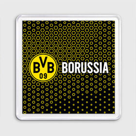 Магнит 55*55 с принтом BORUSSIA / Боруссия в Рязани, Пластик | Размер: 65*65 мм; Размер печати: 55*55 мм | borussia | club | dortmund | footbal | logo | боруссия | дортмунд | знак | клуб | логотип | логотипы | символ | символы | форма | футбол | футбольная | футбольный