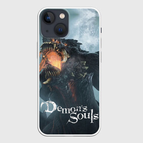 Чехол для iPhone 13 mini с принтом Demons Souls в Рязани,  |  | armor | dark souls | demons souls | dragon | fire | games | knight | namco bandai | nextgen | playstation 5 | praise the sun | ps5 | броня | восславь солнце | дарк соулс | демон соулс | дракон | игры | некстген | огонь | плейстейшен 5 | пс5 | рыцарь | тем