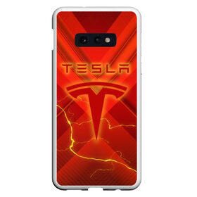 Чехол для Samsung S10E с принтом TESLA в Рязани, Силикон | Область печати: задняя сторона чехла, без боковых панелей | Тематика изображения на принте: elon | ilon | motors | musk | tesla | илон | маск | машина | моторс | тачка | тесла | электрокар